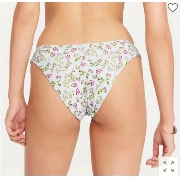 J Crew Curved waist cheeky bikini bottom in cloud meadow floral Size XXL NWT - Picture 3 of 7